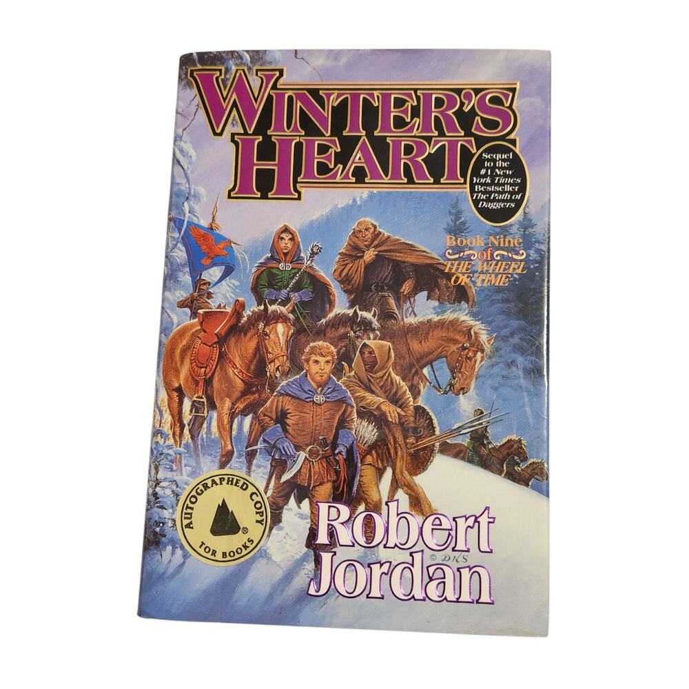 Winter's Heart Robert Jordan 1st Edition Signed‎ Hardcover Book